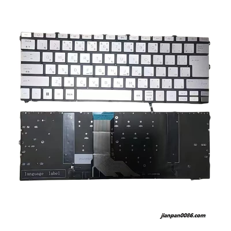 Picture of Original New Japanese Language For HP Envy 16-H Silver backlight Laptop Keyboard SG-A5540-2VA SN1A72B PK133RU1A29 3pA513 18991