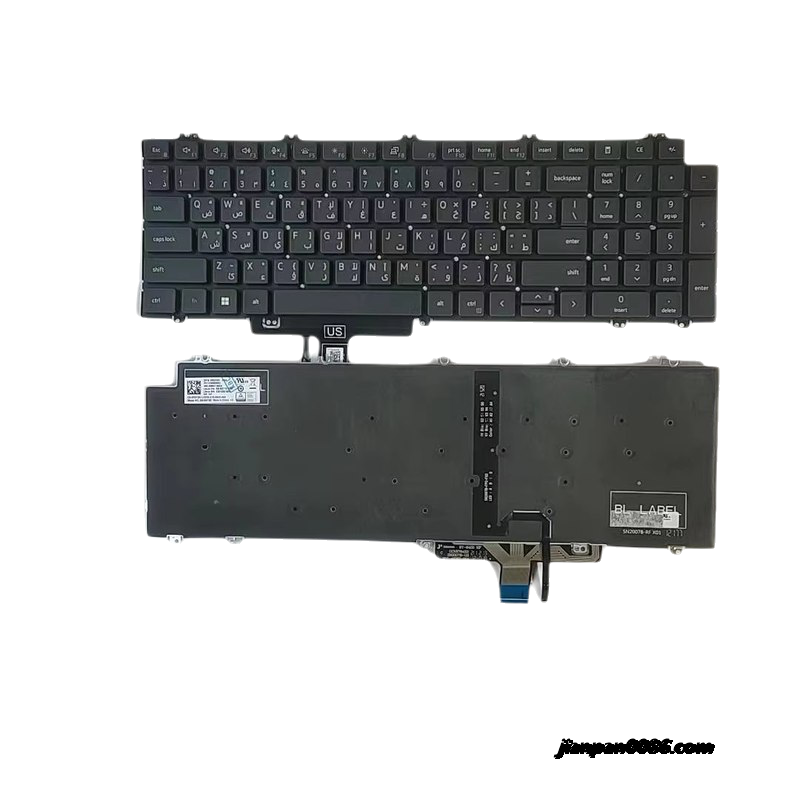 Picture of Original New Arabic Swiss Language For Dell 7750 7550 Black Backlight Laptop Keyboard SG-A2710-3NA 5PA522 18966