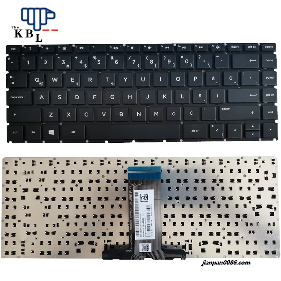 Picture of Original New Turkey Language For HP Pavilion 14-BA 14T-BA 14M-BA 14-BS Black Laptop Keyboard FRU 2B-AB222Q110