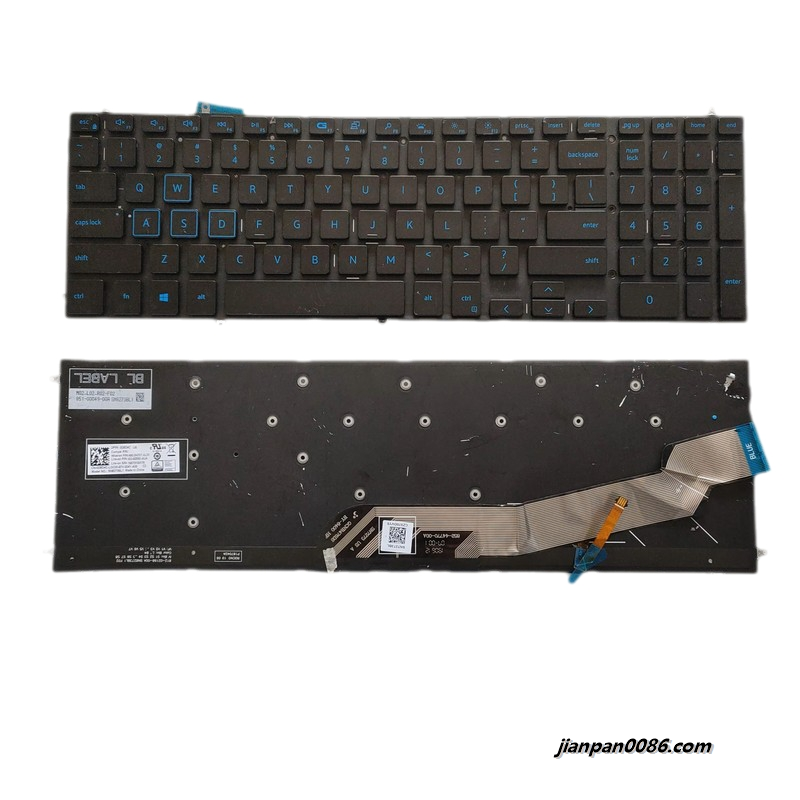 Picture of Original US Language For Dell G3-3579 3590 G5-5587 5590 Black Blue Word Backlit Laptop Keyboard SG-92250-XUA SN8273BL1 20PTDH4633