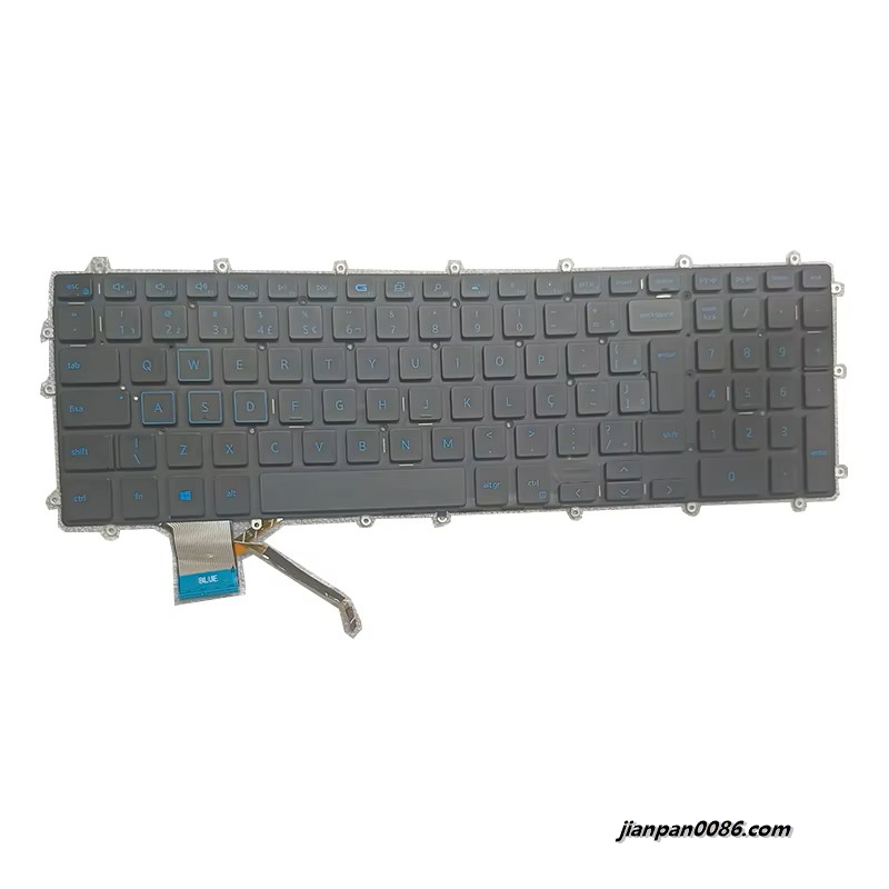 Picture of Original Brazil Language For Dell G3-3579 3590 G5-5587 5590 Black Blue Word Backlit Laptop Keyboard SG-92550-40A SN8273BL1 TDH8225