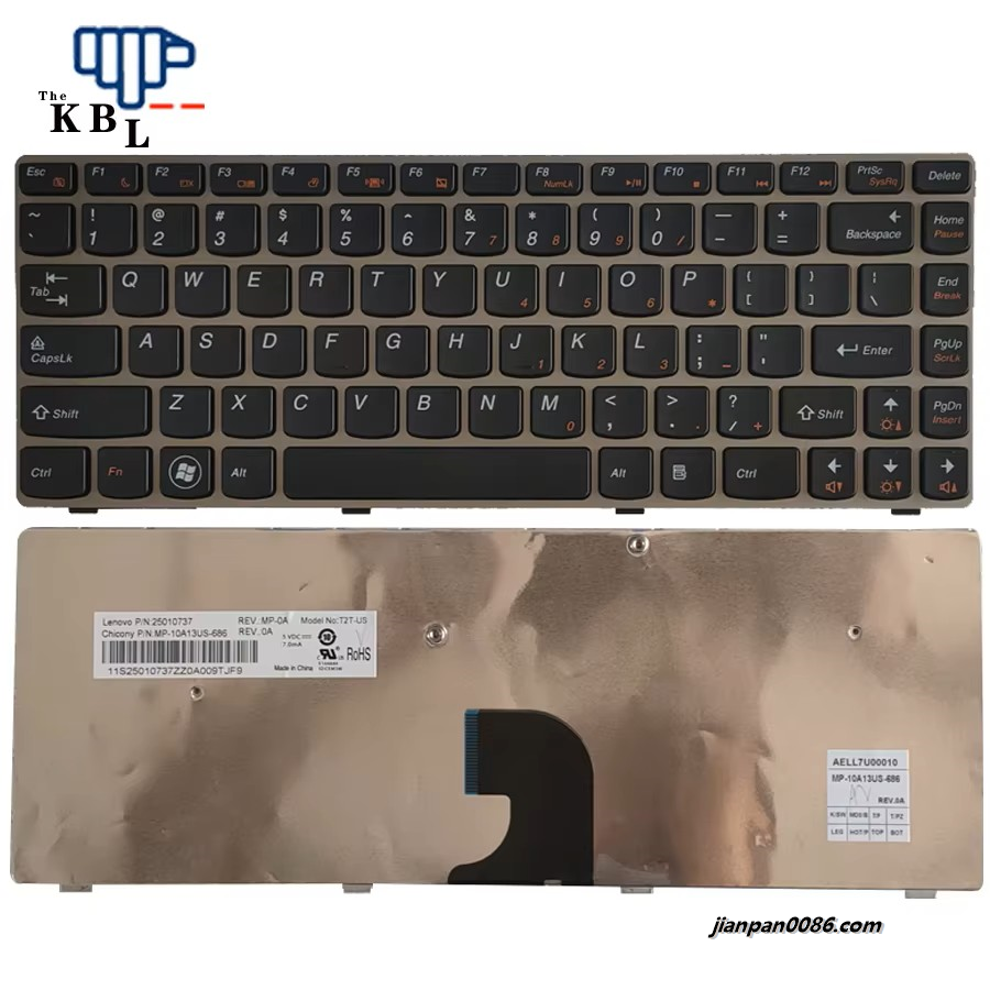 Picture of Oraginal New US Language For Lenovo Z360 G360 Laptop Keyboard 25010737 MP-10A13
