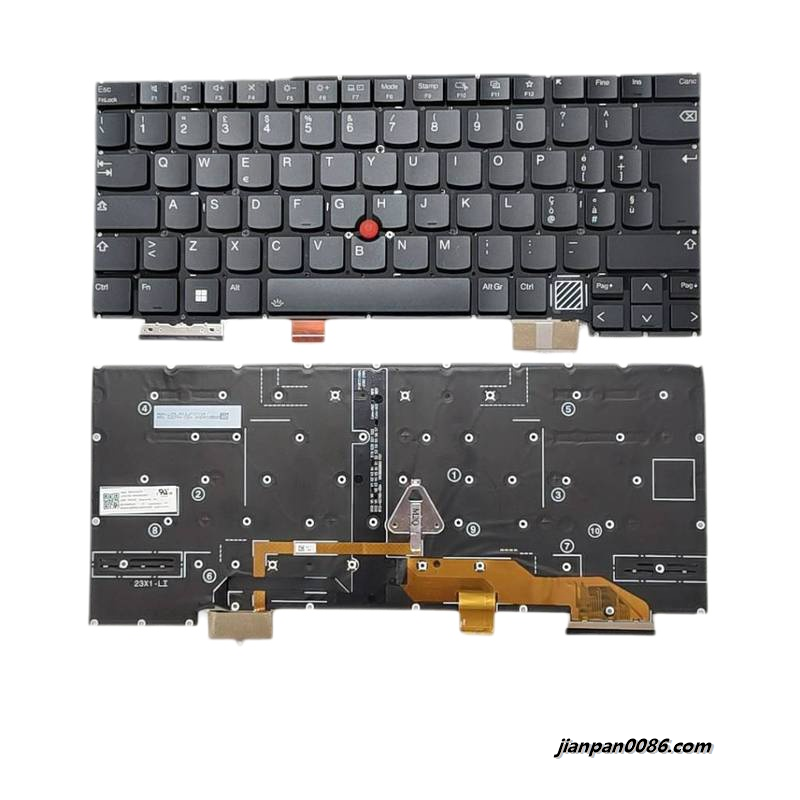 Picture of Original New Italy Language For Lenovo Thinkpad X1 Carbon 2024 Black Backlit Laptop Keyboard SG-A3420-2IA SN3B02B00 PK1332C3B17 C167