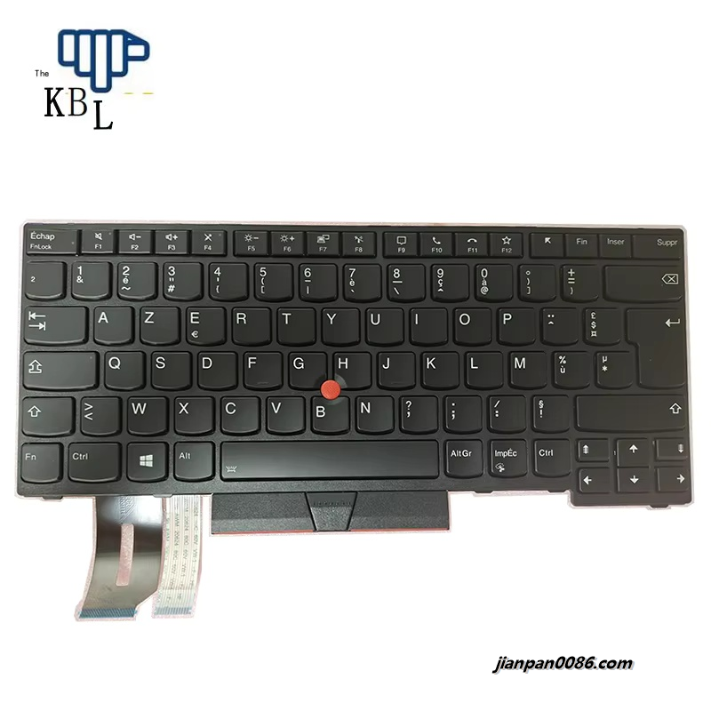 Picture of Original New FR France Language For IBM Thinkpad E480 Black Backlight With Point Stick Laptop 2H-BBEFRL70111 PK131J53B16 TDH4580 23P6105