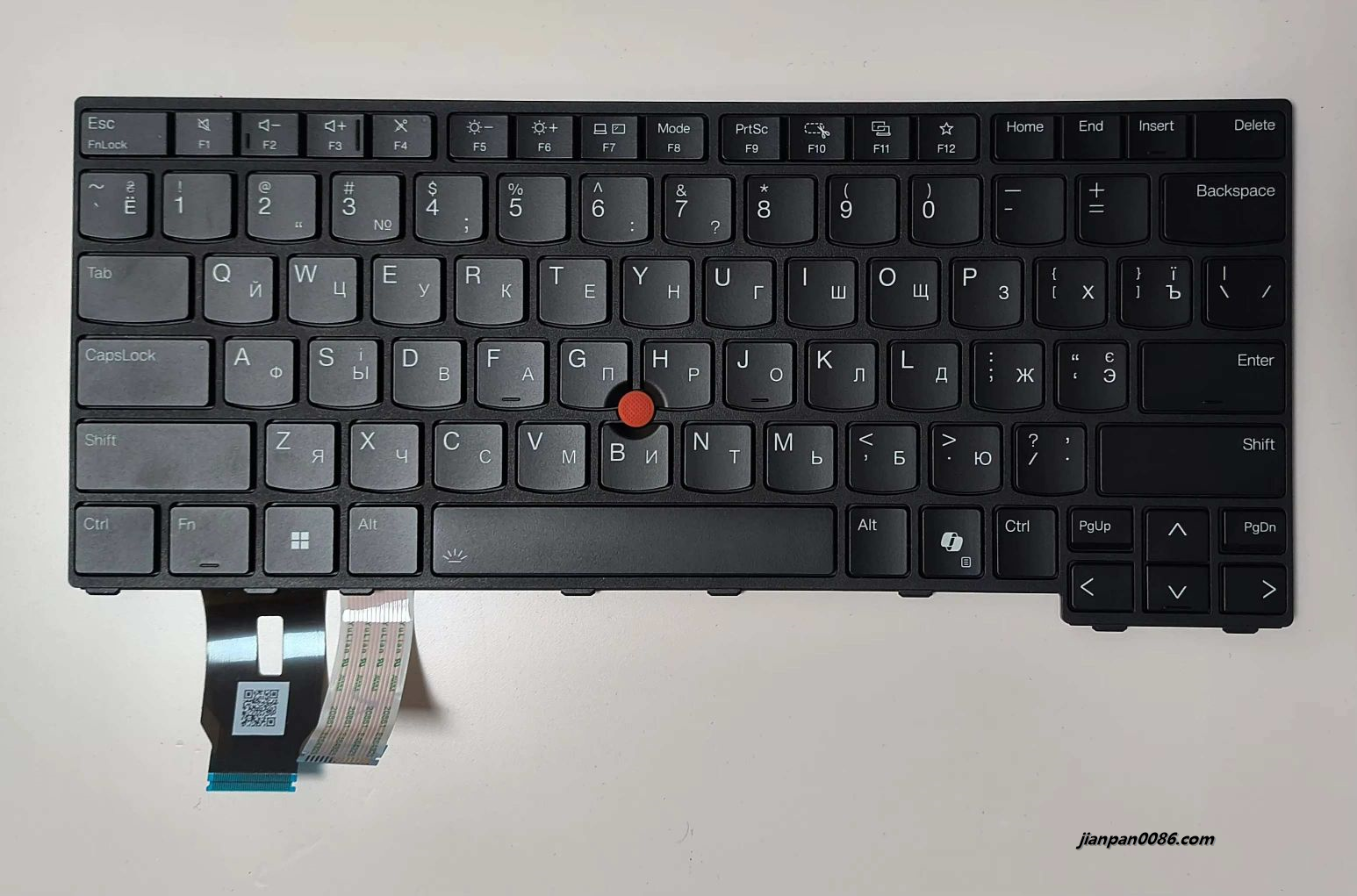 Picture of Original New UKR Language For Lenovo Thinkpad CS24 T14 L14 P14S Backlit Laptop Keyboard PK133903B09 SN21M38346 SG-B6630-3RA NF