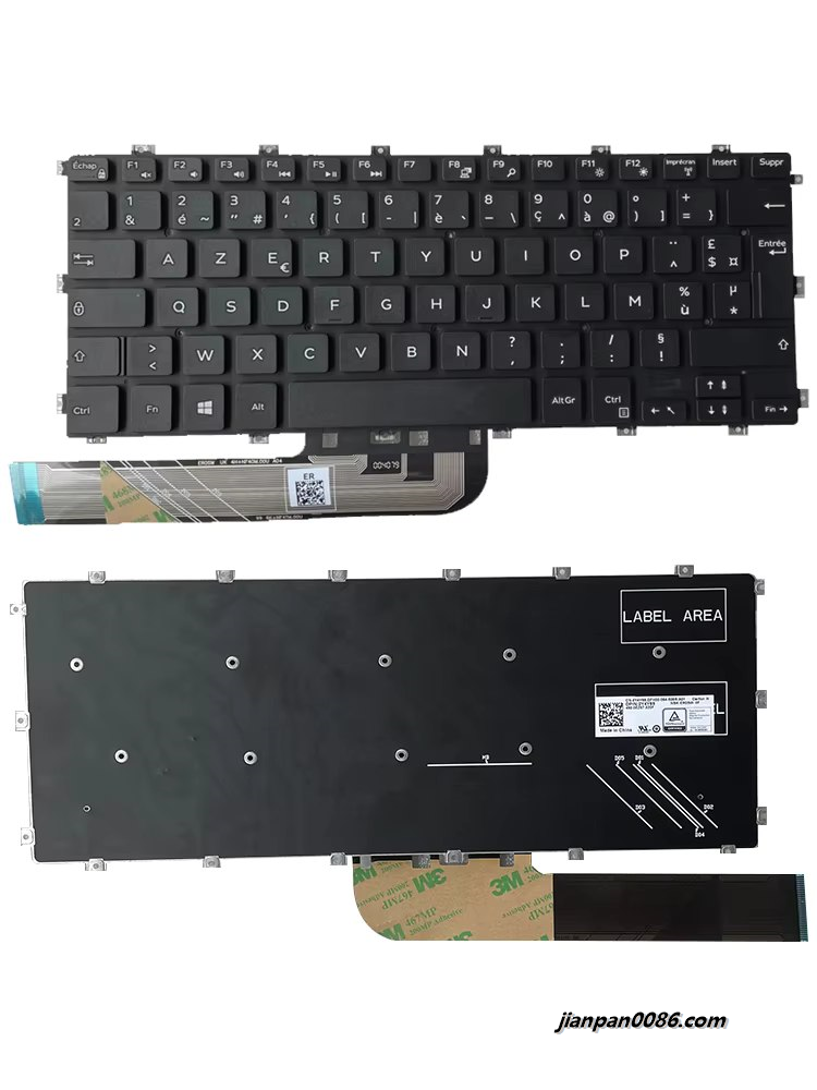 Picture of Oraginal New France Language For Dell Inspiron 5480 5485 5580 5585 7586 Black Laptop Keyboard 0Y469 NSK-ER0SW