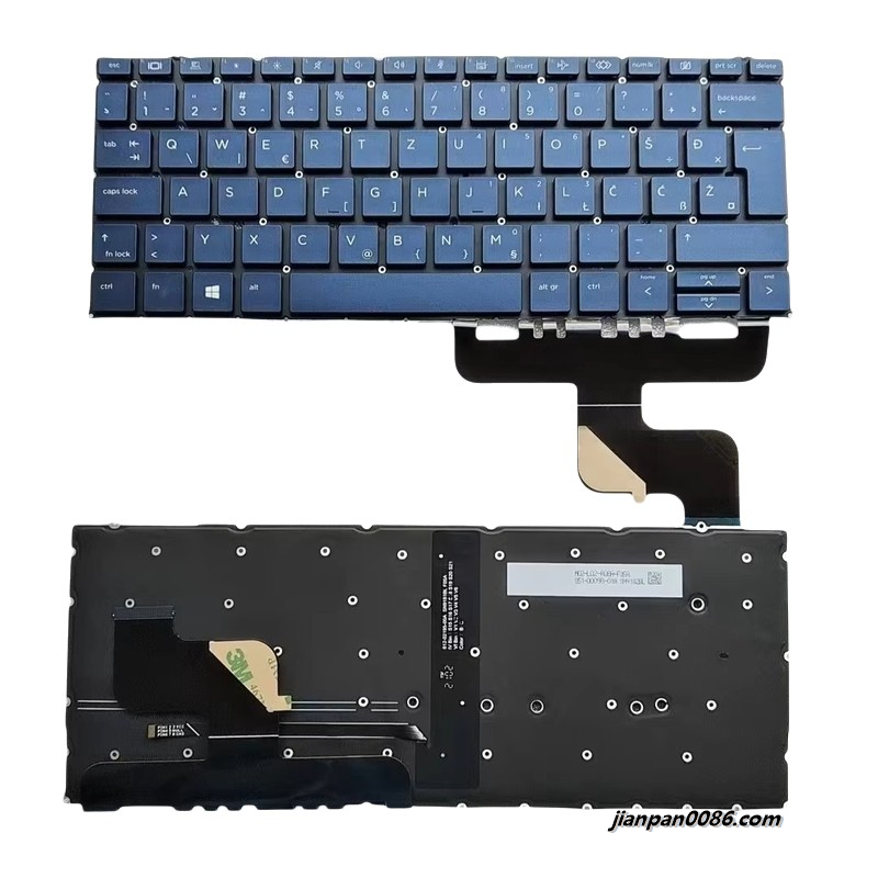 Picture of Original New Slovenian SA YU Language For HP ELITE Dragonfly G2 Blue Backlight SN9181BL9 SG-A4810-2YA 40PA619 19107