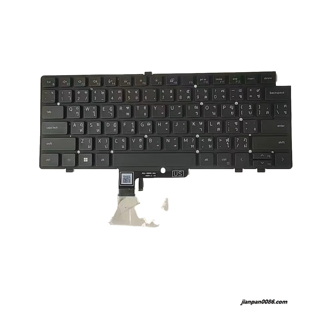 Picture of Original New Thailand Language For DELL Latitude 7640 Black Backligh SG-B2790-XMA SN2B01B20 PK133YK3B07 DPN0JVFF1PA527 19118