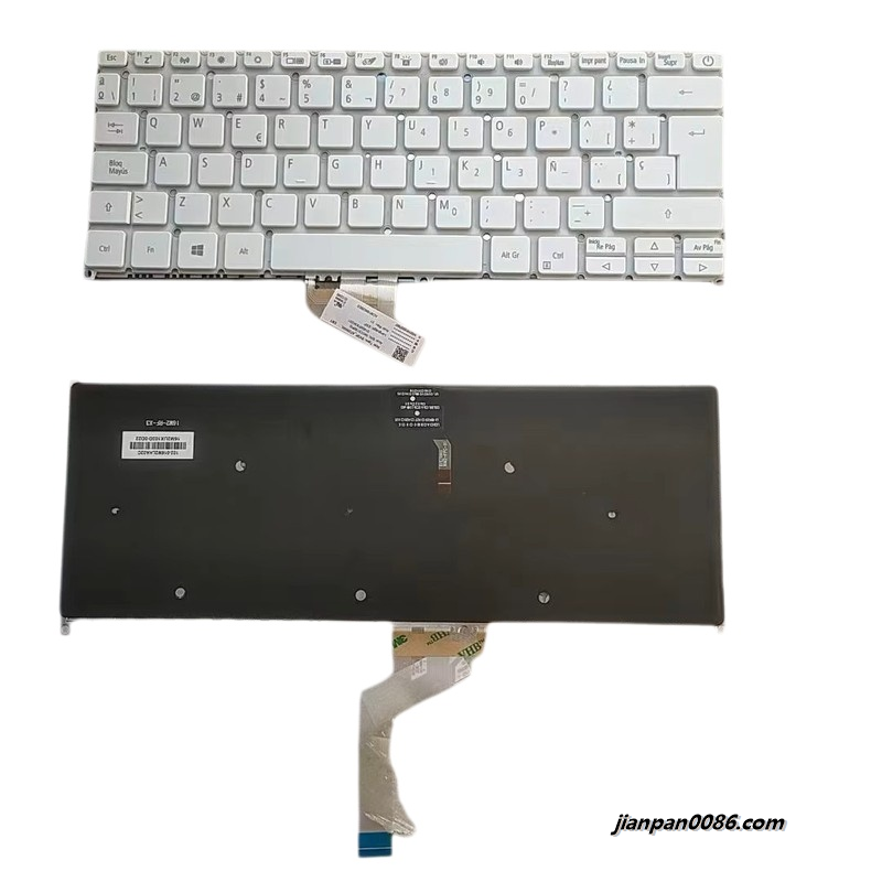 Picture of Original New Spainish Language For Acer SF514-53 Backlit Laptop Keyboard SNNKI13130PG TDH9458 3P18941