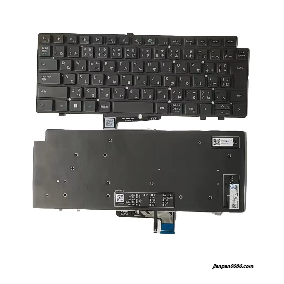 Picture of Original New For Dell 7640 Japan Language Black Backlight Laptop Keyboard SG-B2790-2VA SN2B01B20 PK133YK3B45 DPN0J6YWT 2PA526 19110