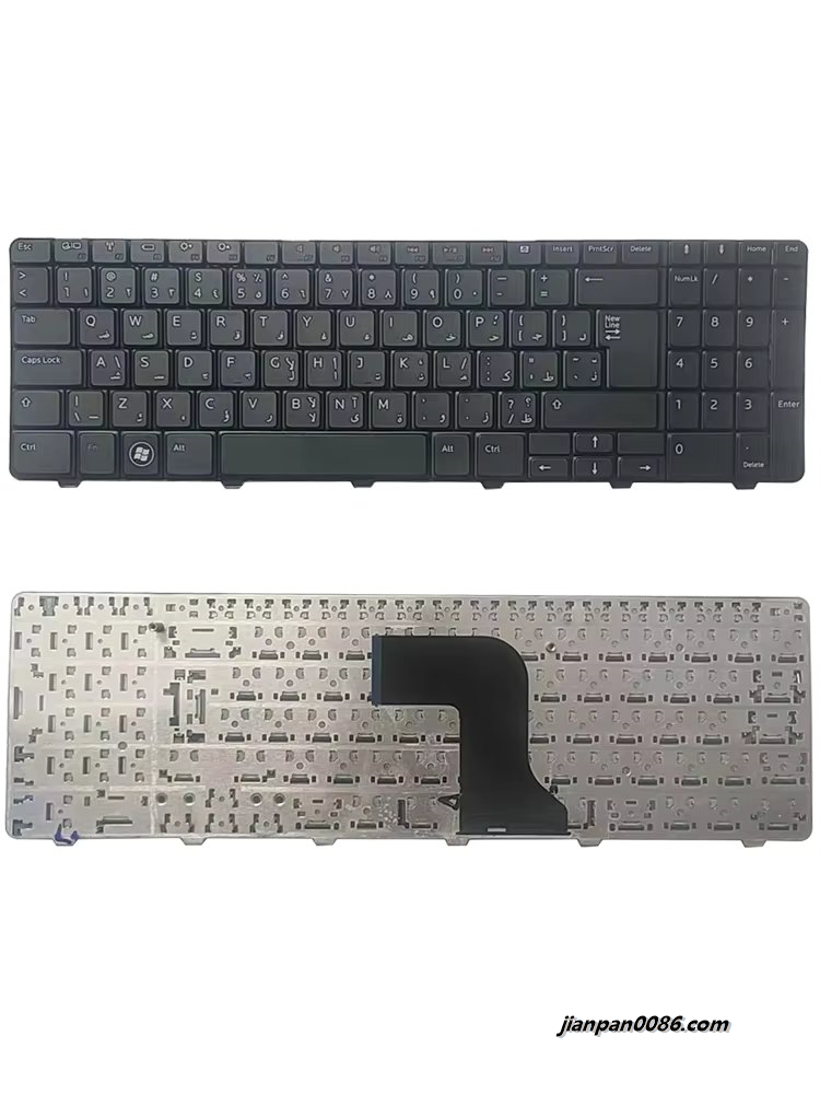 Picture of Original New Arabic Language For Dell Inspiron 15 15R N M 5010 N5010 M5010   Black Laptop Keyboard 4PTDH3851
