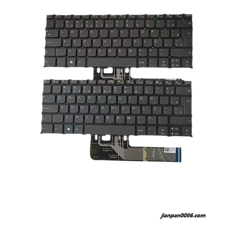 Picture of Original New Brazil Language For Lenovo Xiaoxin Air14 Black NoBacklight Laptop Keyboard SG-A1960-40A SN43933 PK132XD 27PA524 19082