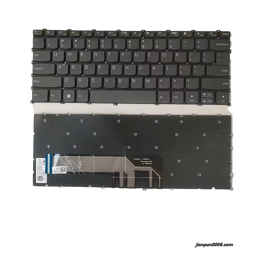 Picture of Original New US Language For Lenovo Xiaoxin Air14 Grey NoBacklight Laptop Keyboard SG-A1960-XUA SN4393 3 PK132XD1A00 29PA524 19079