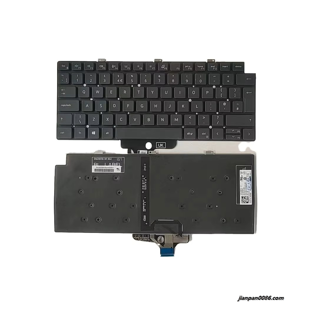 Picture of Original New UK Language For Dell Latitude 7320 Black Backlight Laptop Keyboard SG-B2730-2BA 6PA531 19177