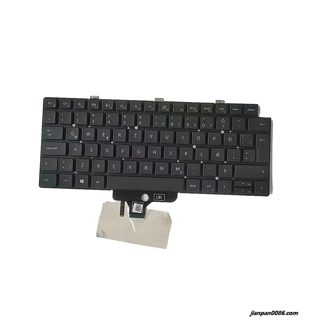 Picture of Original New Icelandic Language For Dell Latitude 7320 Black Backlight Laptop Keyboard SG-B2750 1PA531 19175