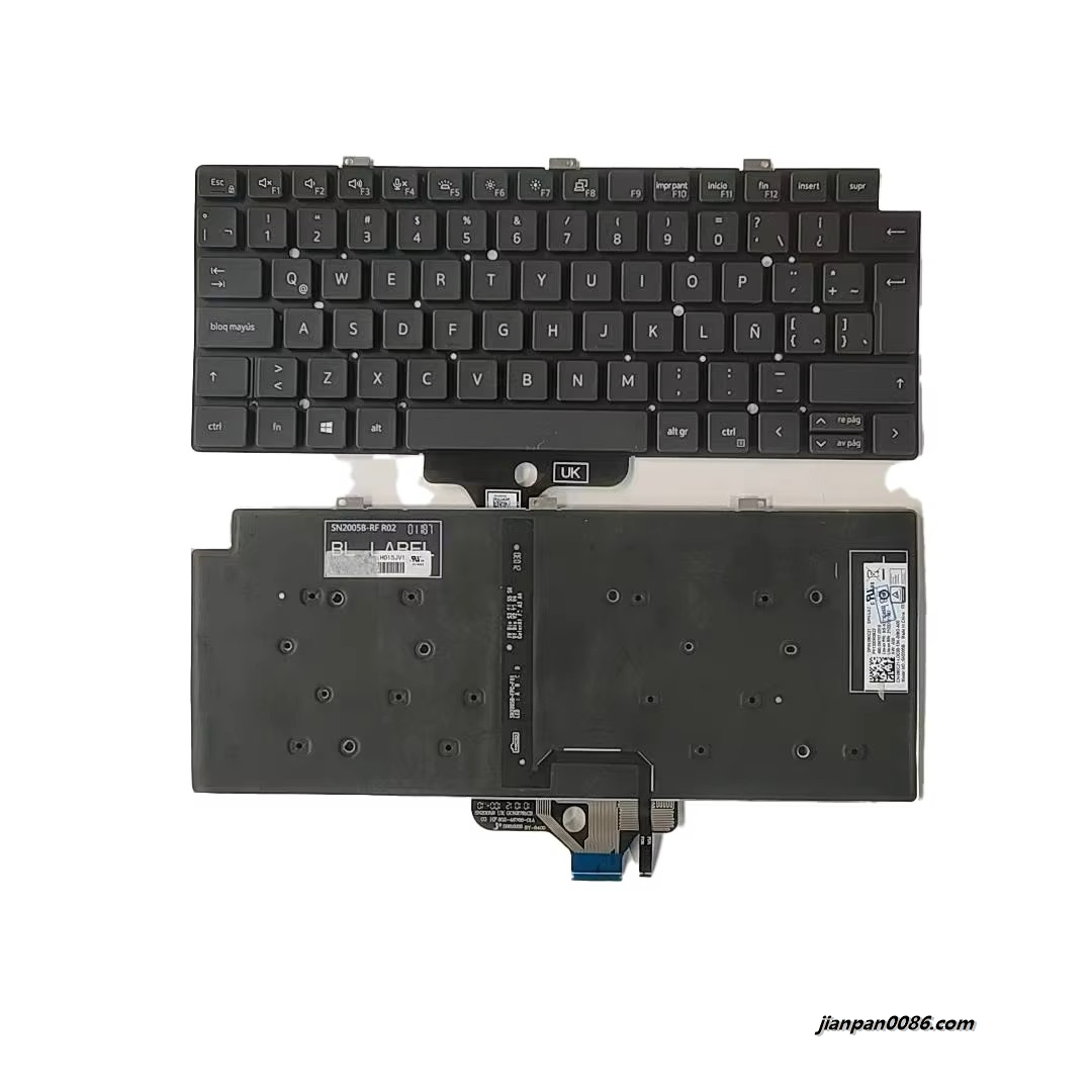 Picture of Original New 23785 Latin Language For Dell Latitude 7320 Black Backlight Laptop Keyboard SG-B2750-74A  800PB019