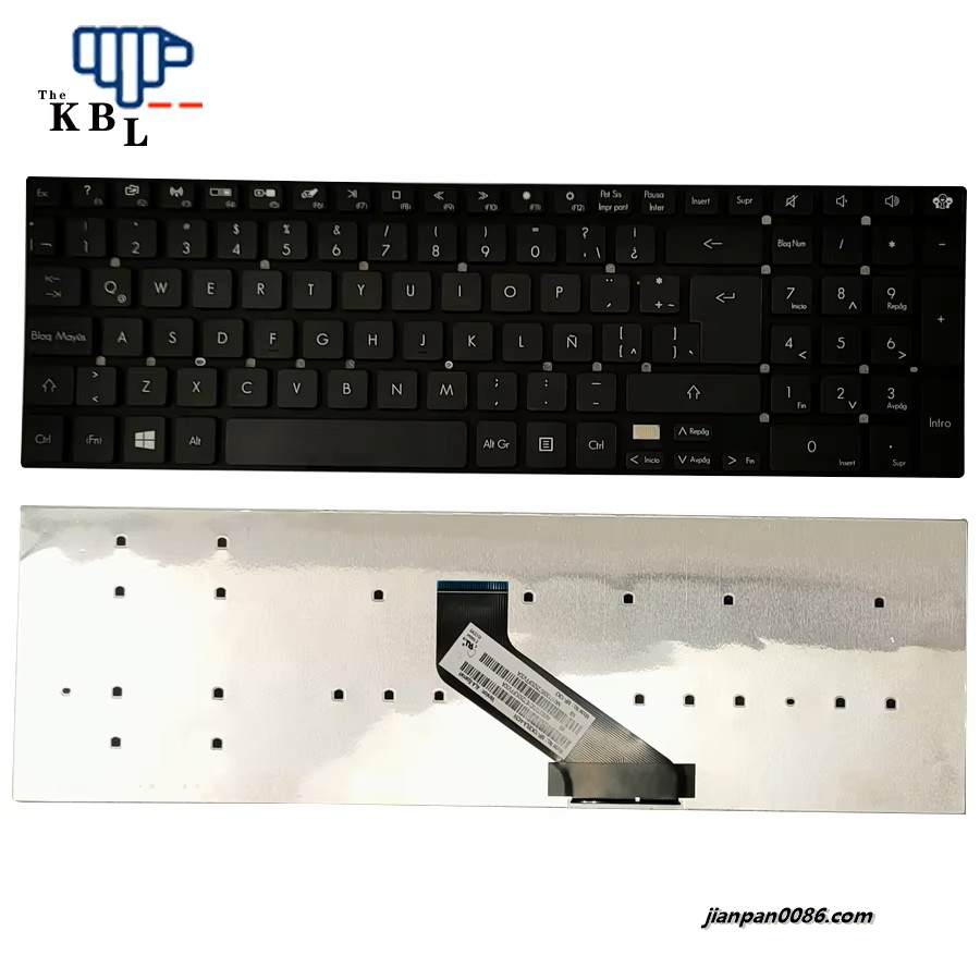 Picture of Oraginal New For Latin Language Gateway NV52L NV55S NV56R NV57H NV75S NV76R NV77H(Acer 5830 )Black Laptop Keyboard MP-10K36LA-442W 9216E36