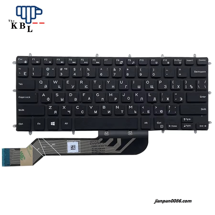 Picture of Oraginal New Russian Language For Dell 7460 7466 7560 Black NoBacklit Laptop Keyboard 012NP8 PK131Q12A06 E471