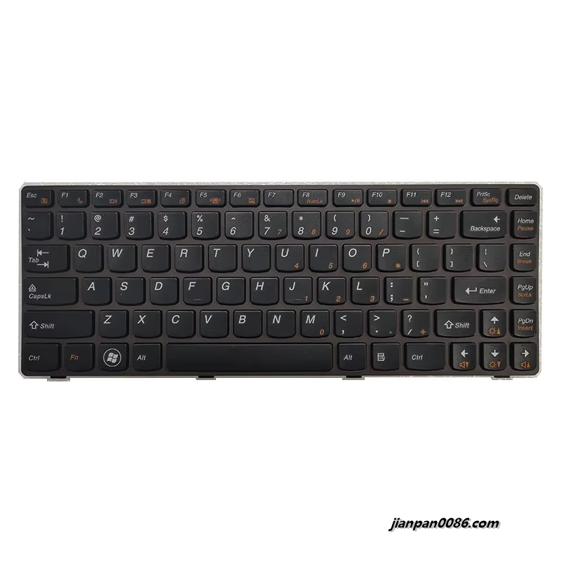 Picture of Original 3977 New US Language For Lenovo Ideapad Z470 Z475 Z370 Z470A Grey Laptop Keyboard MP-10A33US-6861 PN-250111852 9PTDH9087