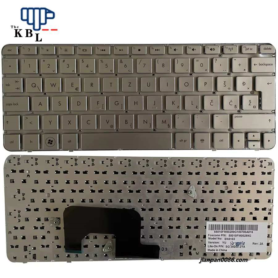 Picture of Original New Slovenia/Yugoslavia Language For HP MINI 210-2000 1103 110-3500 110-4100 Silver Laptop SG-38200-2YA1PE336
