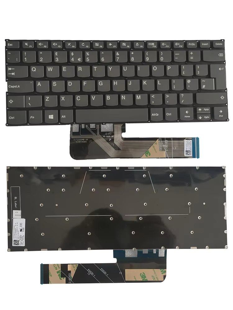 Picture of Original New UK Language For Lenovo YOGA 530-14IKB Laptop Grey Keyboard PK132794C10 SN20Q40629 2P5903