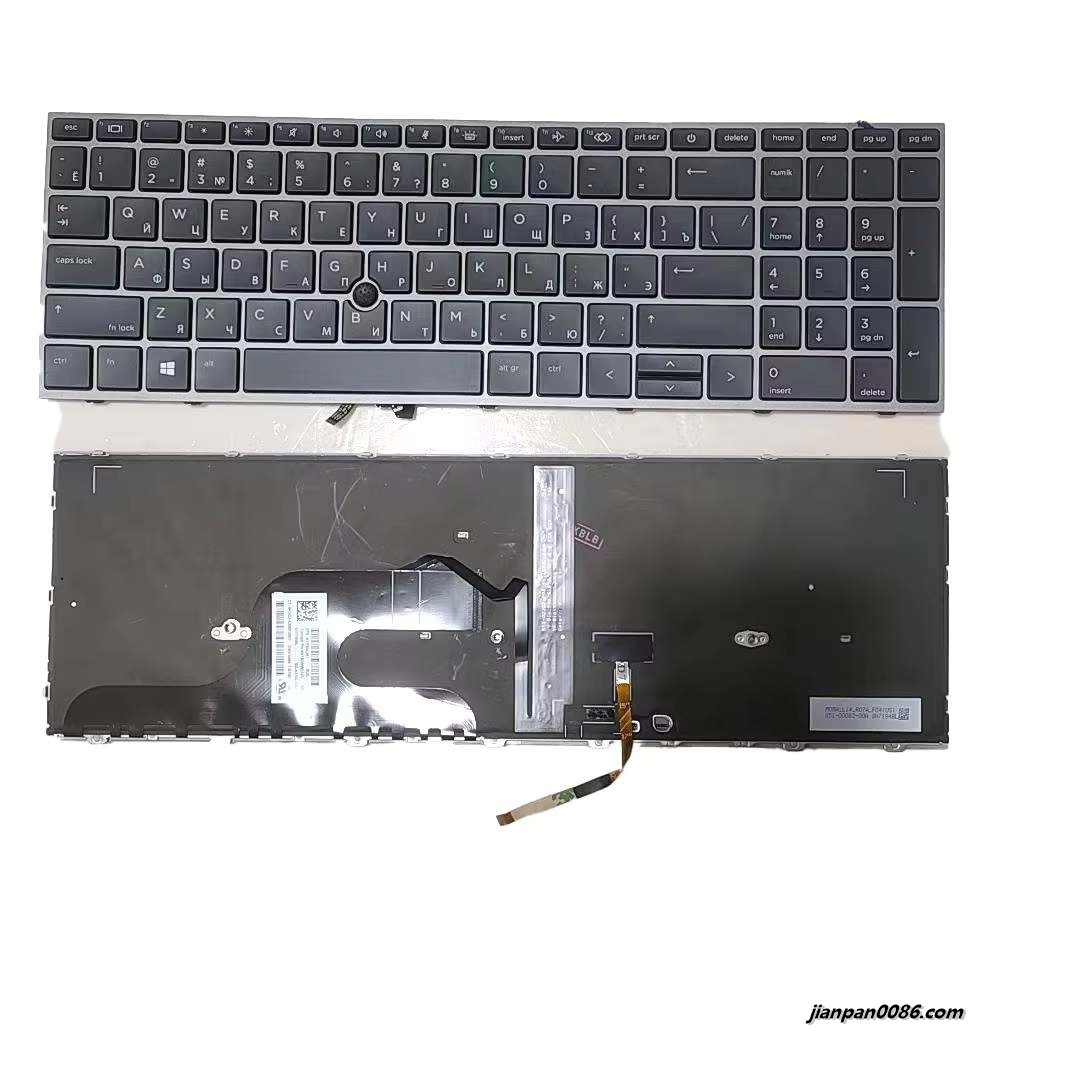 Picture of Original New for Russian language HP ZBOOK fury 15 G7 Black Backlit SG-A3100-XAA PK132WW2A05 SN7194BL 2PA519 19036