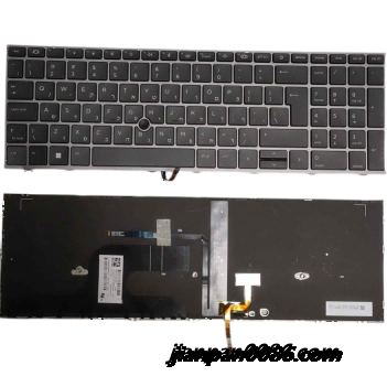 Picture of Oraginal New Hebrew Language For HP Zbook Fury 15 G7 Black Backlight Laptop Keyboard PK132WW2A25 SG-A3100-2TA SN7194BL TDH824