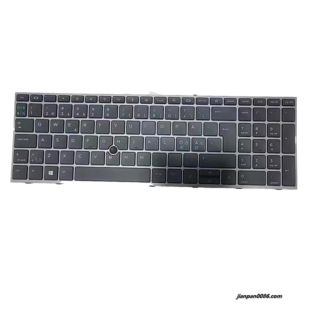 Picture of Oraginal New For Nordic language HP ZBOOK fury 15 G7 Black Backlit SG-A3100-79A SN7194BL PK132WW2A21 TDH9305 1PA519 19036