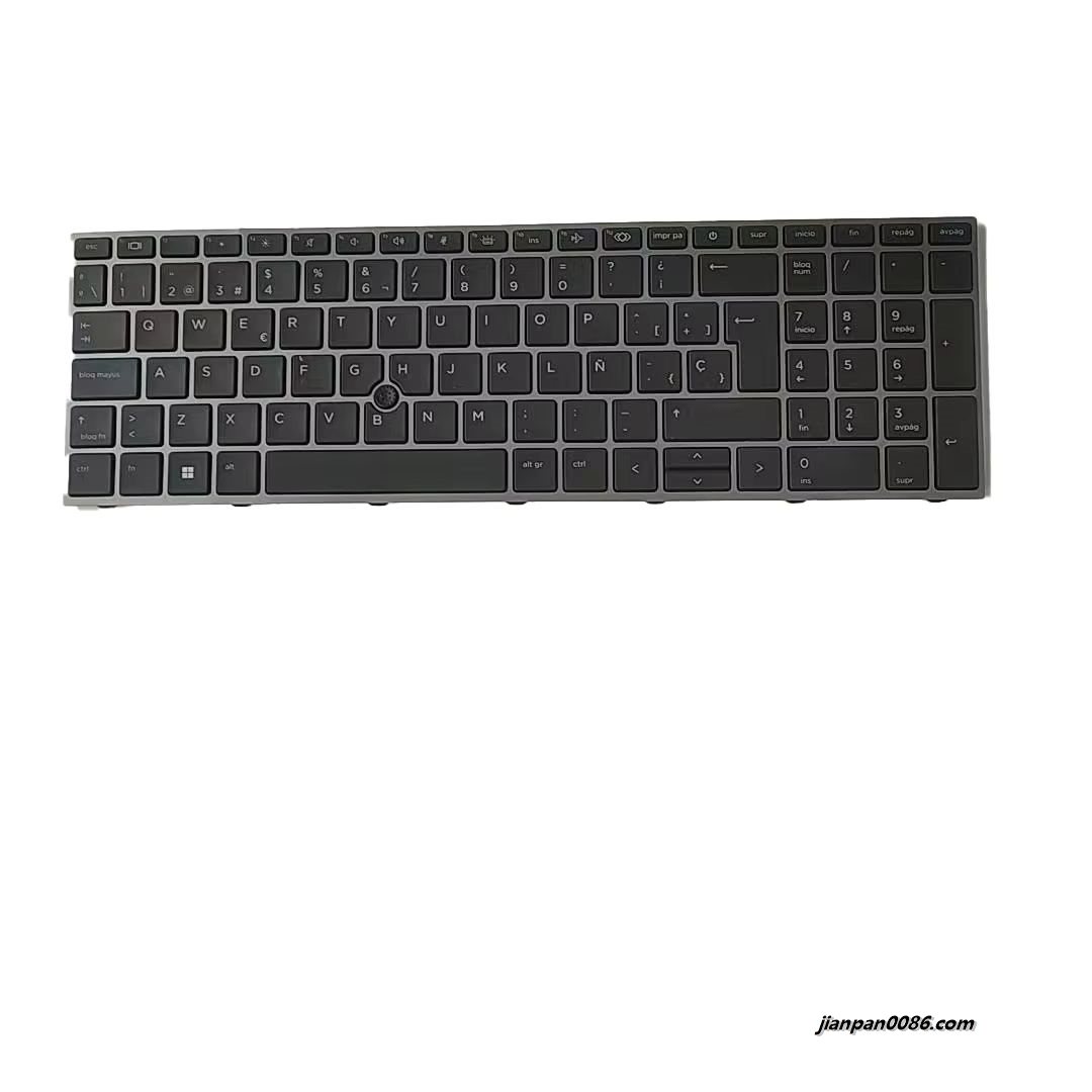 Picture of Oraginal New Spanish language For HP ZBOOK Fury 15 G7 Black Backlit Laptop Keyboard PK132UQ2A18 SG-A3200-2EA SN7195BL 1PA540 19246