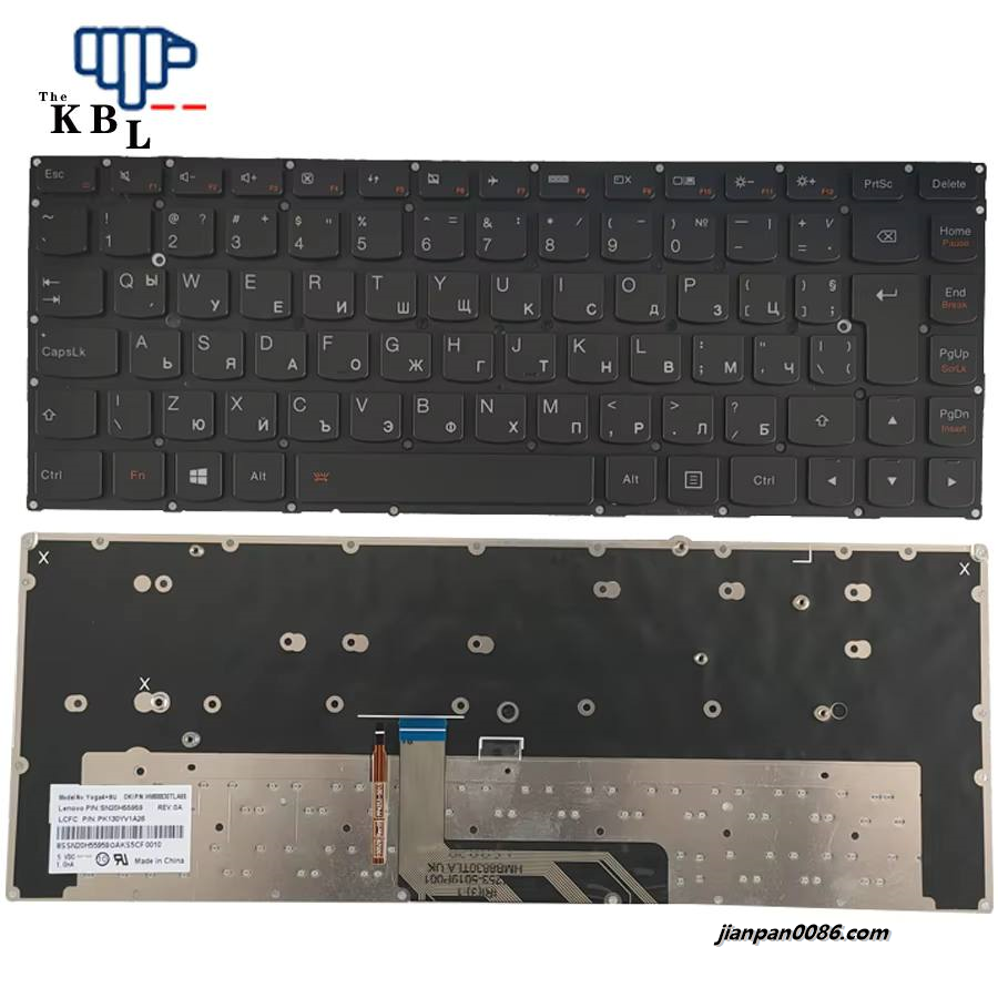 Picture of Oraginal New BUL Language For Lenovo Yoga 4 pro Yoga 900-13 Backlit Laptop Keyboard SN20H55959 PK130YV1A26