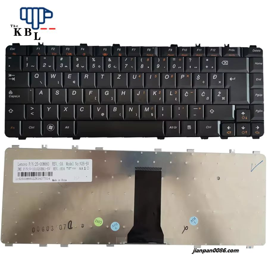 Picture of Oraginal New YU Language For Lenovo Y450 Y450A Y450AW Y450G Y550 Y460 Y560 B460 Y550A Laptop Keyboard FRU 25-008660 V-101020BK1-SV