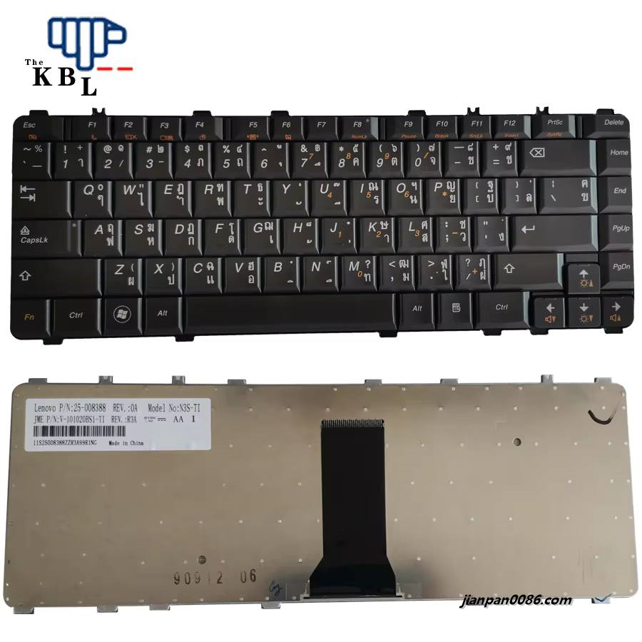 Picture of Original New Thailand Language For Lenovo Y450 Y450A Y550 Y550P Black Laptop 25-008388 V-101020BS1-TI1PE350