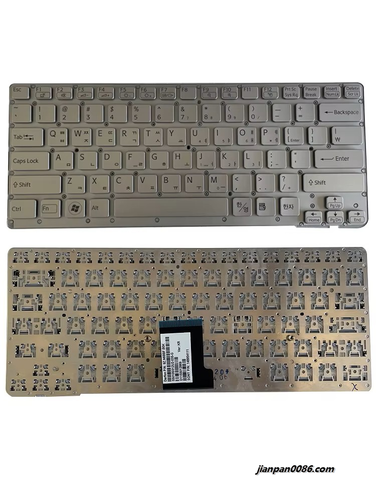 Picture of Oraginal 8247 New Korean Language For Sony VPC-CA Silver Laptop Keyboard PN148954111