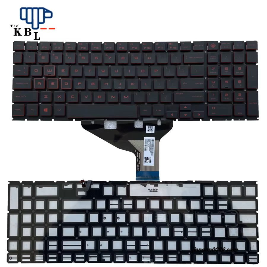 Picture of Original New US Language For HP OMEN 15-DC 15-DH Red Backlight Laptop Keyboard 2B-BBM15H100 80P11396E811