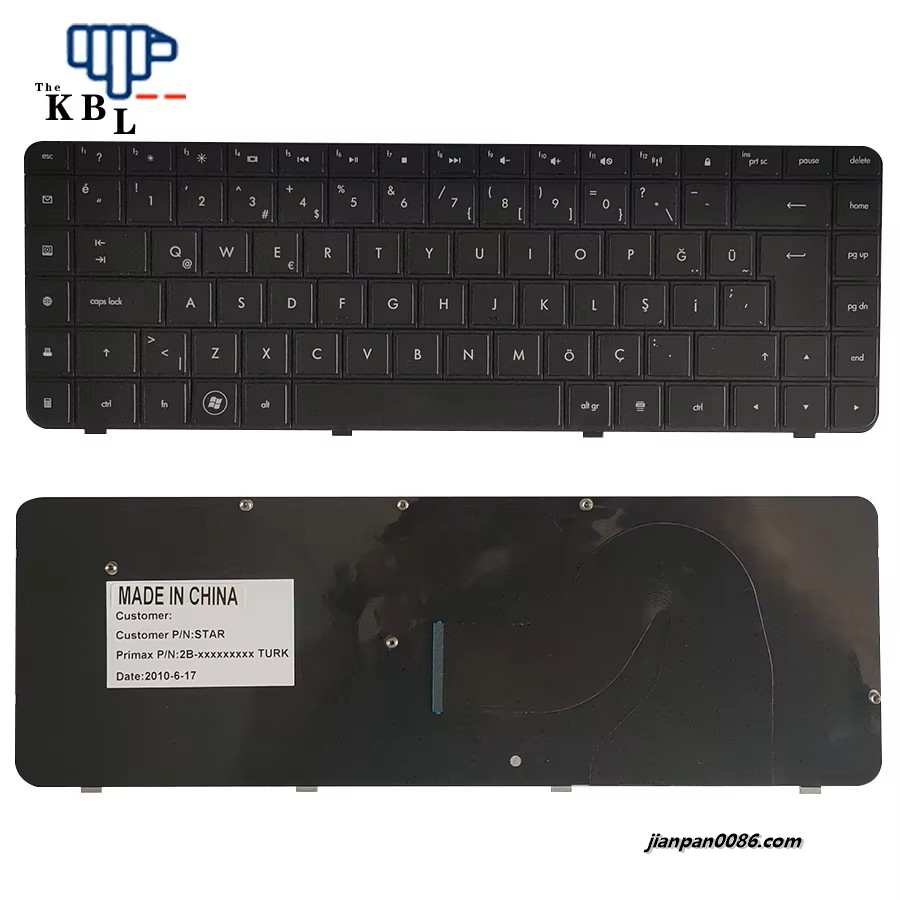 Picture of Original New Turkey Language For HP CQ62 G56 G62 CQ56 CQ56-100 Black Laptop Keyboard MP-09J86TQ-886 2PE413