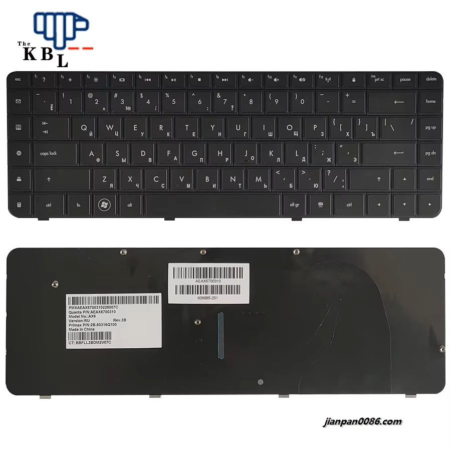 Picture of Original New Russia Language For HP CQ62 G56 G62 CQ56 CQ56-100 Black Laptop Keyboard AEAX6700310 11PE413