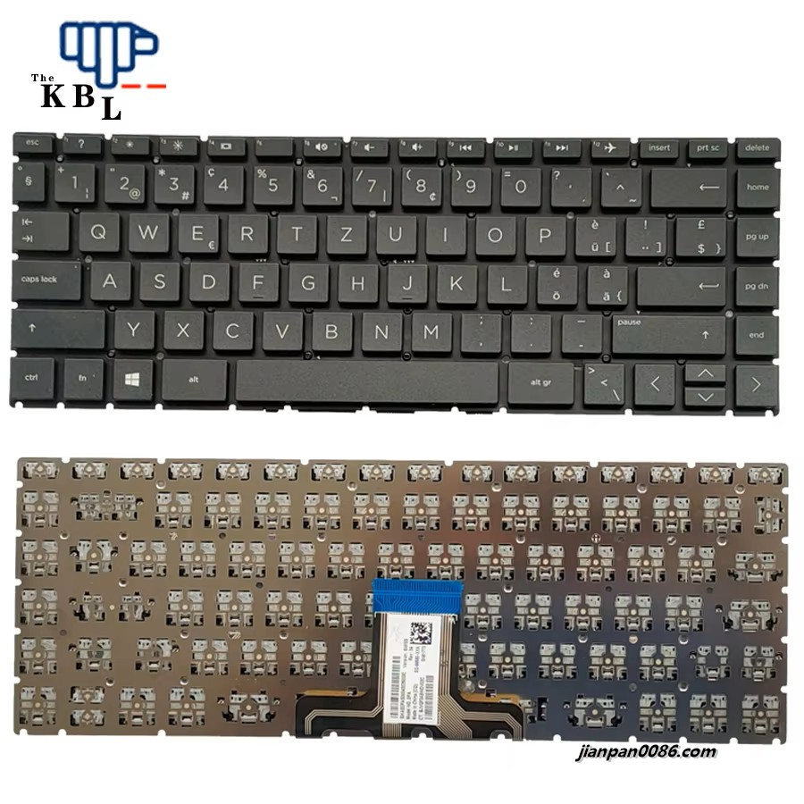 Picture of Original New Swiss Language For HP 14-CE 14-CC 14-CF 14-CR 14-DK (Little Enter Key) Black Laptop Keyboard SG-99560-XXA  SN61773 40P9667E5