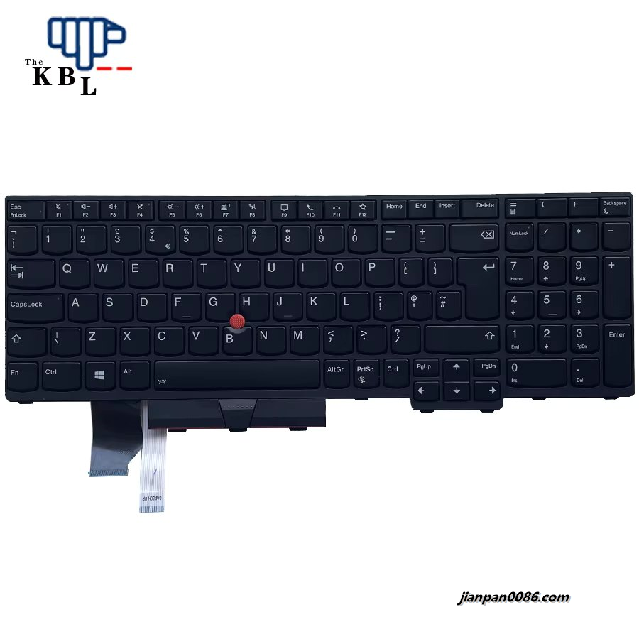 Picture of Original New UK Language For Lenovo Thinkpad L15 Black Frame Backlit Laptop Keyboard SN20W68097 12PE539