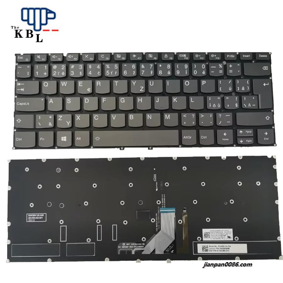 Picture of Original New For Lenovo Yoga 920 Czech Language Backlit Laptop Keyboard PC4VB-Czh-SIk PK1314U3A28 NSK-DWDBN