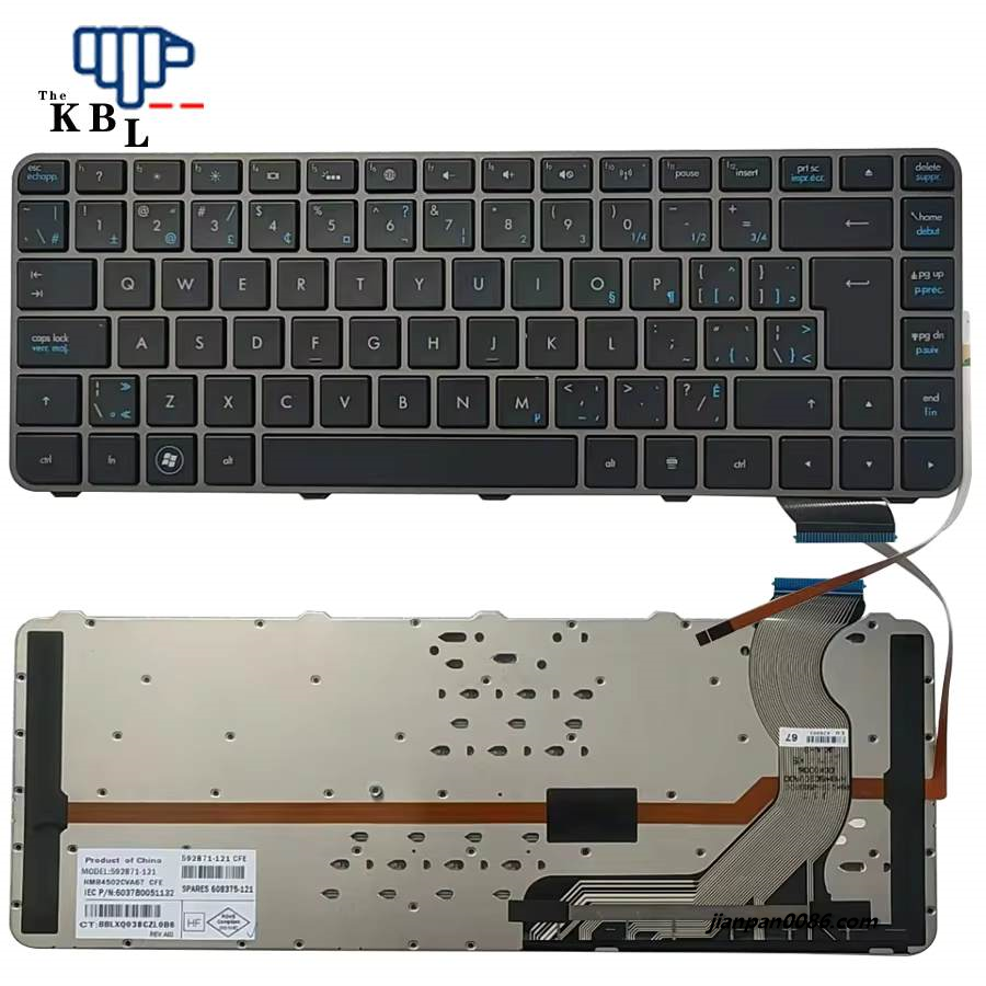 Picture of Original New Canada-French Language For HP ENVY 14 Black Backlight Laptop Keyboard HMB4502CVA67 1PTDH3576