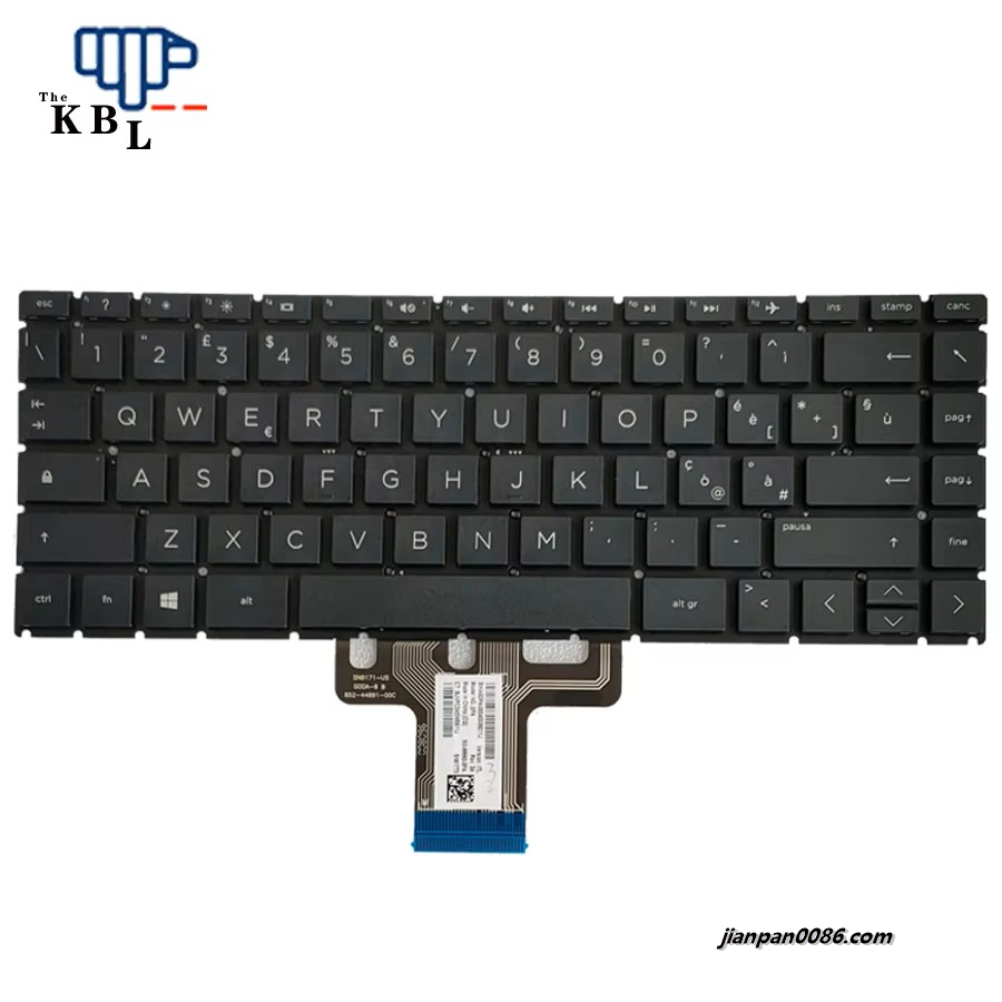 Picture of Original New Italy Language For HP 14-CE 14-CC 14-CF 14-CR 14-DK (Little Enter Key) Black Laptop Keyboard SG-99560-3PA  SN61773 40P9662E567