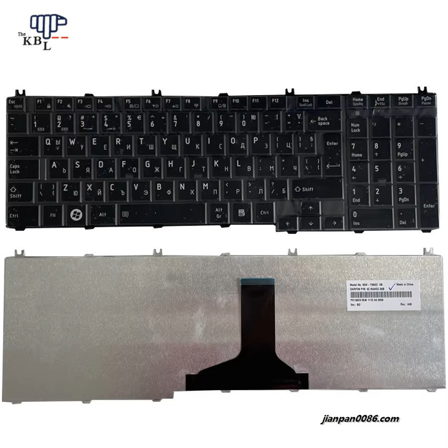 Picture of Original New Bulgaria Language For Toshiba C650 Laptop Keyboard 9Z.N4WGC.00B  PK130CK1B30 1110
