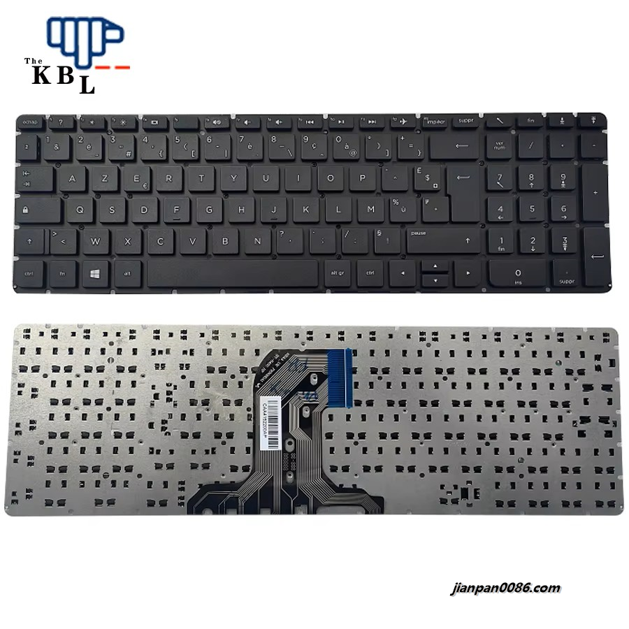 Picture of Original New France Language For HP Pavilion 15-AC 15-AF Black NOBacklight Laptop Keyboard 5PTDH3558