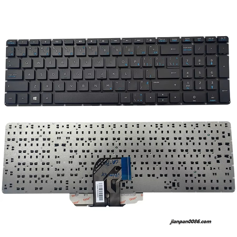 Picture of Original New Canada/French Language For HP Pavilion 15-AC 15-AF Black NOBacklight Laptop Keyboard 2PTDH3558