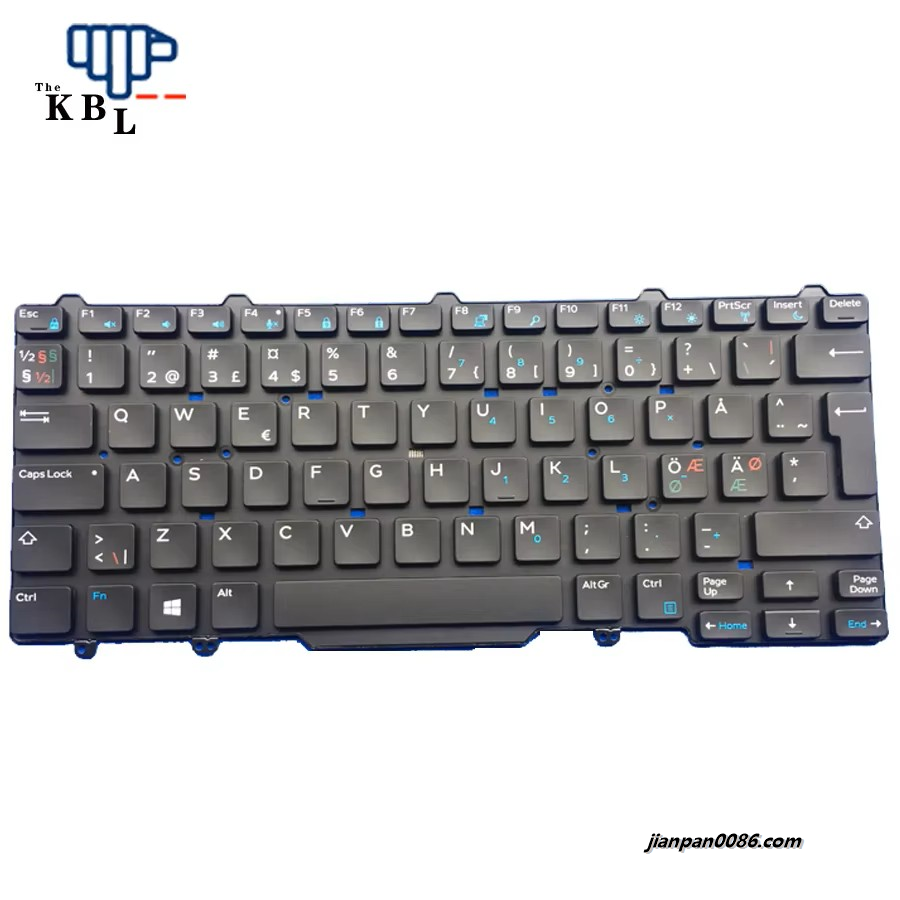 Picture of Oraginal New NR Norway Language For Dell Latitude 3340 E5450 E5470 E7450 Laptop Keyboard 08X21Y
