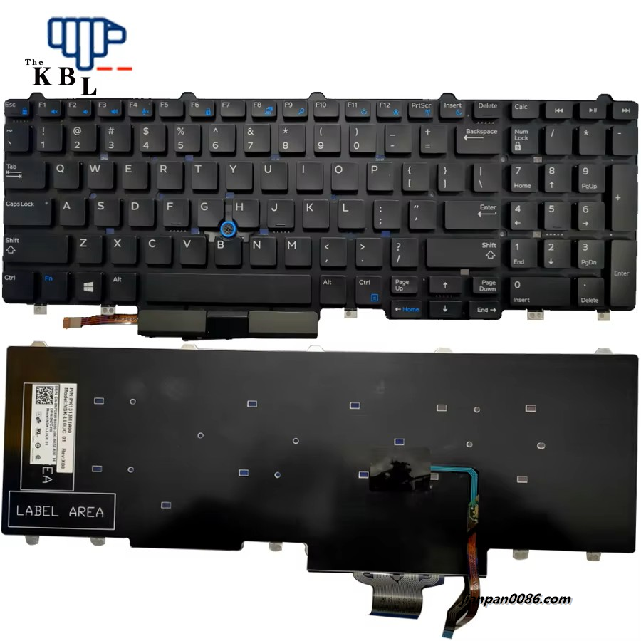 Picture of Original New US Language For Dell Latitude E5550 E5570 E5580 E5590 Nobacklit Laptop Keyboard PK1313M1A00 2P5157TDH1166
