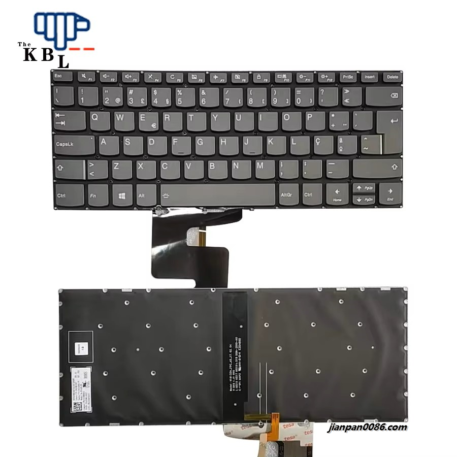 Picture of Original New Portugue Language For Lenovo IdeaPad 320-14 (Delete Key) Grey Backlit Laptop Keyboard V61320AK1-PO 15PTDH6311