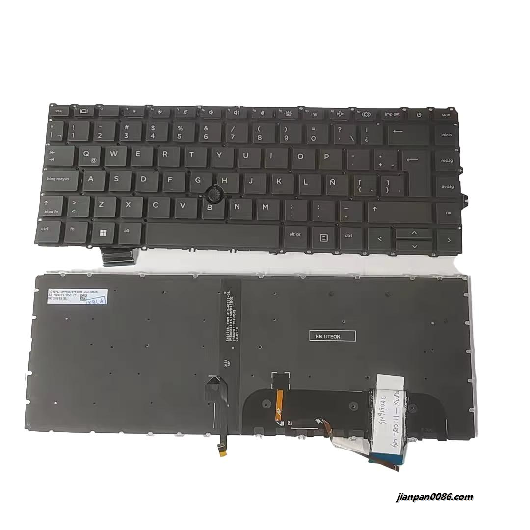 Picture of Original New Latin Language For 840 G7 Black Backlight Laptop Keyboard SG-A2140-74A SN9191BL2 A585