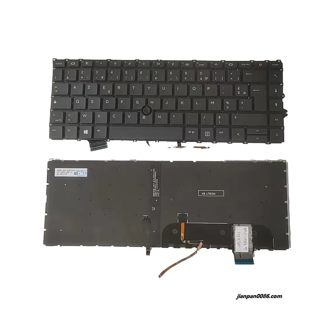 Picture of Original New French Language For 840 G7 Black Backlight Laptop Keyboard SG-A2150-2FA SN9191BL3 C164