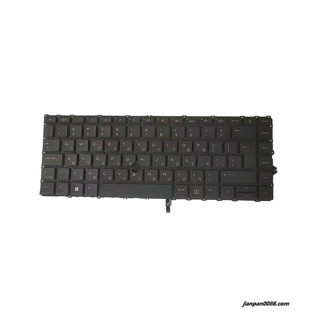 Picture of Original New Hebrew Language For 840 G7 Black Backlight Laptop Keyboard SG-2150-2TA SN9191BL2 TDH9307 1PA567 19465
